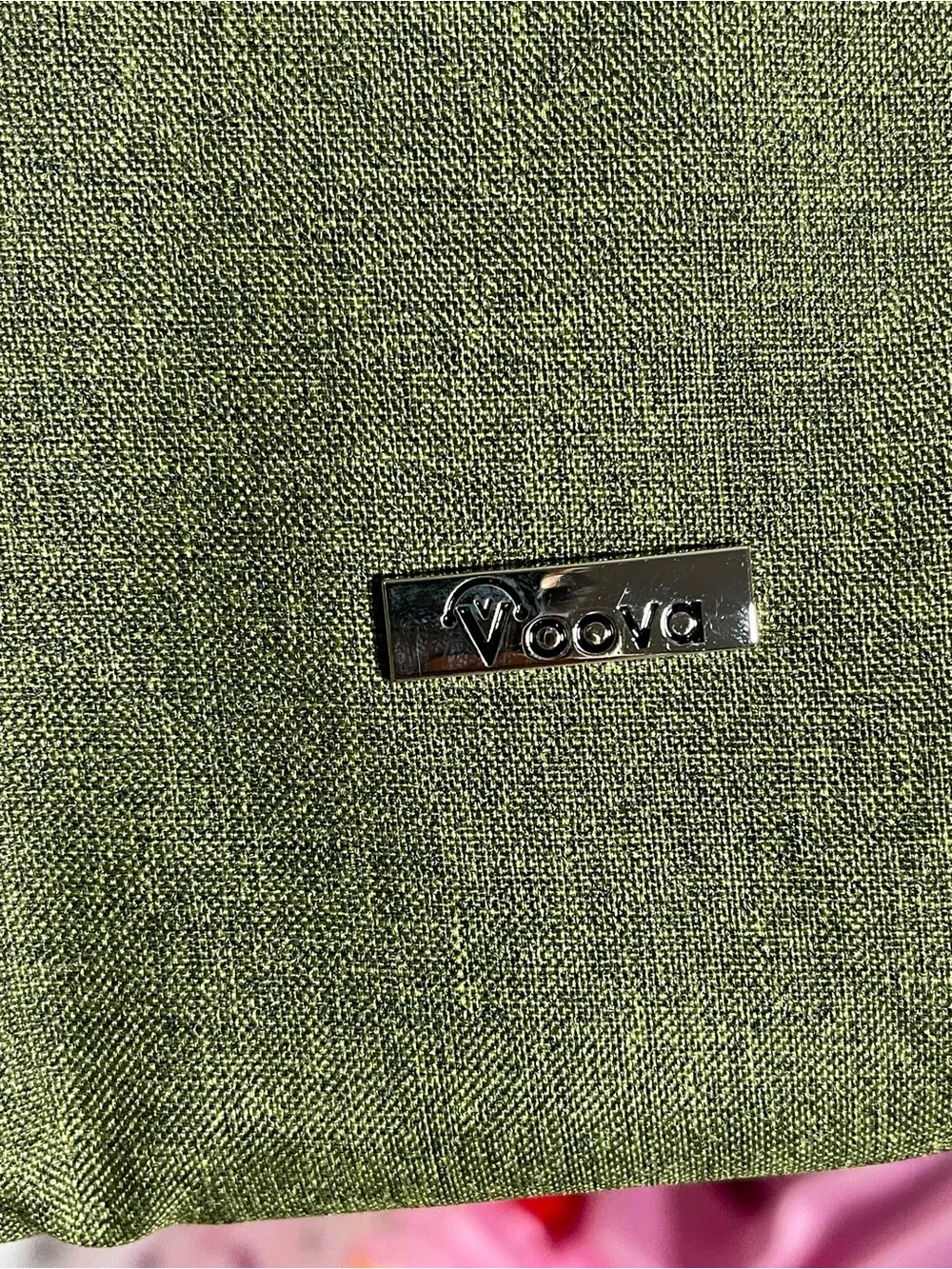 Olive Green Slim Laptop Messenger Bag